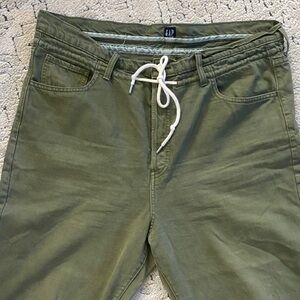 GAP Sage Green Casual Drawstring Trousers